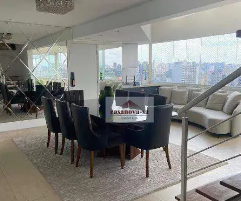 Cobertura com 3 dormitórios para alugar, 227 m² por r$ 12.000/mês - centro - santo andré/sp