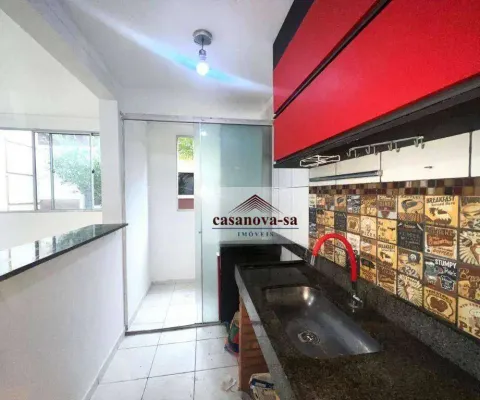 Apartamento com 2 dormitórios para alugar, 45 m² por r$ 1.570,00/mês - parque são vicente - mauá/sp