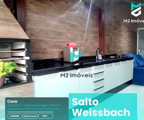 Casa com 2 dormitórios à venda, 73 m² - salto weissbach - blumenau/sc