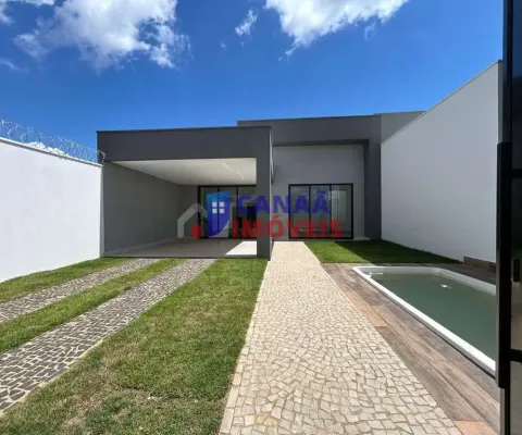 Casa nova 3 quartos 1 suíte c/ closet + piscina aquecida novo mundo