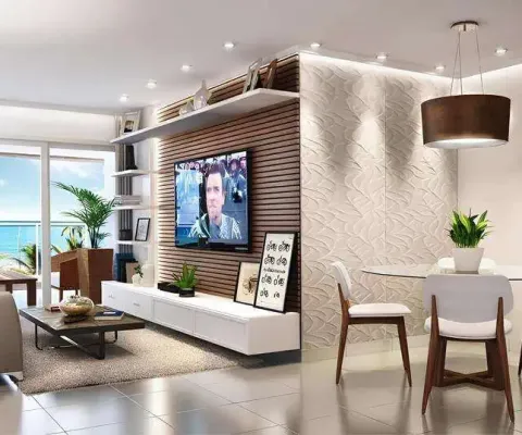 Frente mar alto padrão novo e pronto pra morar. apartamento 2 quartos 1 suíte à venda cabedelo - paraíba - ed. chaves do paraíso