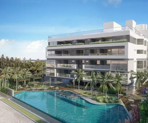 Frente mar, pé na areia e pronto pra morar. apartamento 2 suítes à venda em ponta de campina, cabedelo - paraíba. vivere home resort
