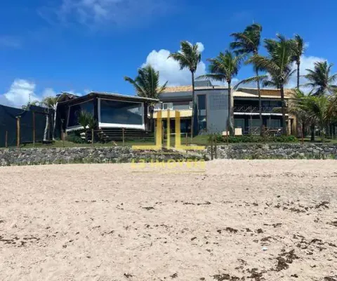 Casa duplex 4 suítes porteira fechada pé na areia em jauá r$ 2.680.000,00