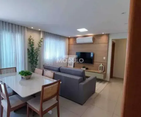 Apartamento mobiliado à venda, 3 quartos, 1 suíte, 2 vagas, presidente roosevelt - uberlândia/mg
