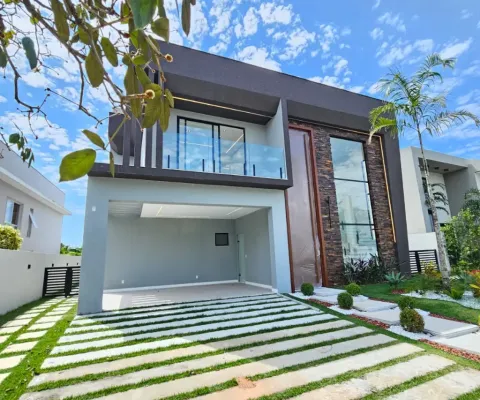 Casa em alphaville litoral norte 1 com 4 suítes nova piscina e espaço gourmet