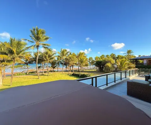 Casa para locação no porto busca vida resort com 5 suites reformada e frente mar