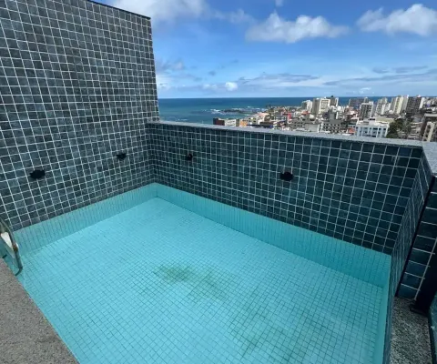 Cobertura a venda na pituba com 2 suites piscina área gourmet e reformada