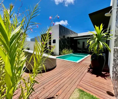 Casa térrea à venda em alphaville litoral norte 1 – esquina, 570 m², 3 suítes, piscina e energia solar