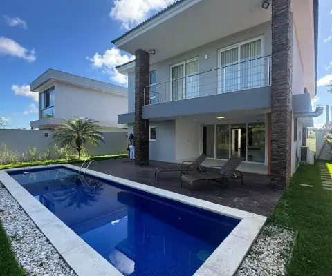Casa de alto padrão com 4 suítes e piscina voltada para área de preservação – alphaville litoral norte 3
