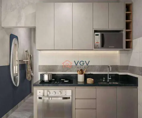 Apartamento com 1 dormitório à venda, 38 m² por r$ 198.000,00 - maracanã - praia grande/sp