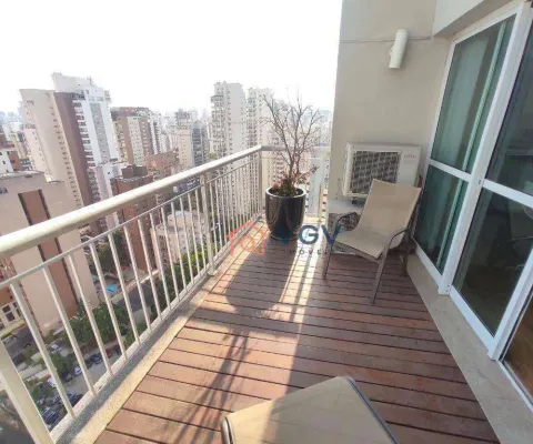 Loft com 1 dormitório para alugar, 104 m² - vila nova conceição - são paulo/sp