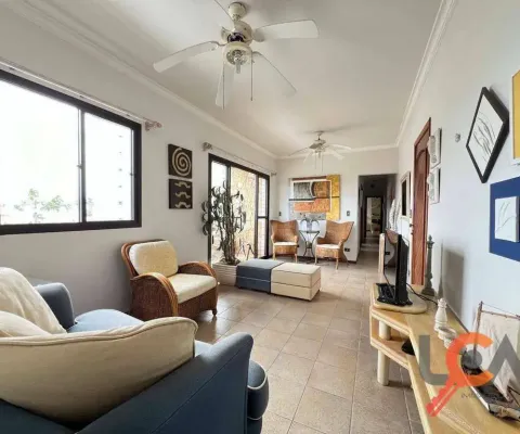 Apartamento vista mar com 4 dormitórios à venda, 136 m² por r$ 900.000 - sumaré - caraguatatuba/sp