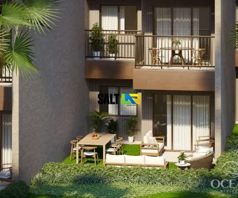 Apartamento com 2 dormitórios à venda, 35 m² por r$ 380.733 - tapera - aquiraz/c