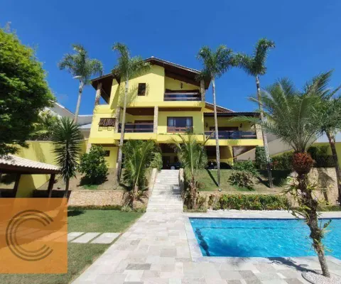 Casa com 4 dormitórios, 811 m² - venda por r$ 5.800.000,00 ou aluguel por r$ 32.400,00/mês - jardim fazenda rincao - aruja v - arujá/sp
