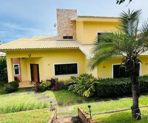 Sobrado à venda no aldeia do vale com 5 suítes, lazer completo e integração com a natureza