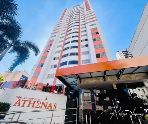 Residencial athenas – apartamento com 3 quartos, 2 suítes e 1 vaga no setor oeste