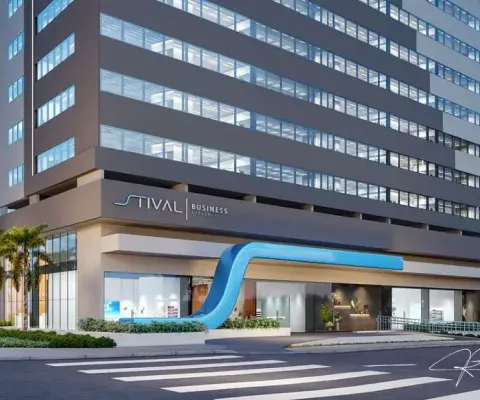 Sala comercial de 35 m² à venda no stival business lourenzzo – aeroviário, goiânia