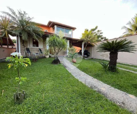 Casa duplex com 3 quartos sendo 3 suítes à venda, 221 m² por r$ 690.000 - jardim interlagos - maricá/rj
