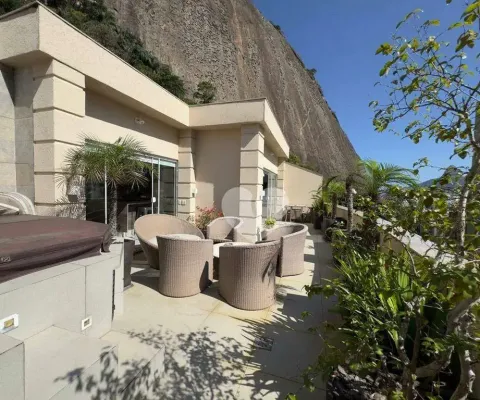 Prédio com piscina e academia! cobertura com terraço amplo, 2 quartos, dependência revertida e 2 vagas à venda, 200 m² por r$ 2.850.000 - lagoa