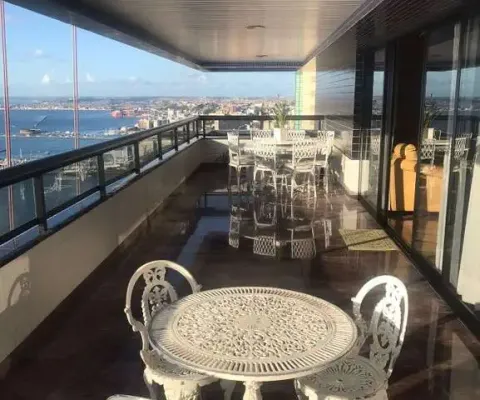 Apartamento 4 suites sendo 1 suite master com vista para baia de todos os santos 288m2 na vitória