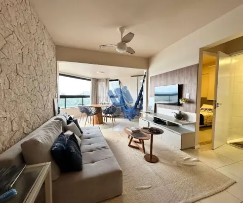Apartamento mobiliado 2 quarto sendo 1 suíte com vista mar 60m2 no rio vermelho