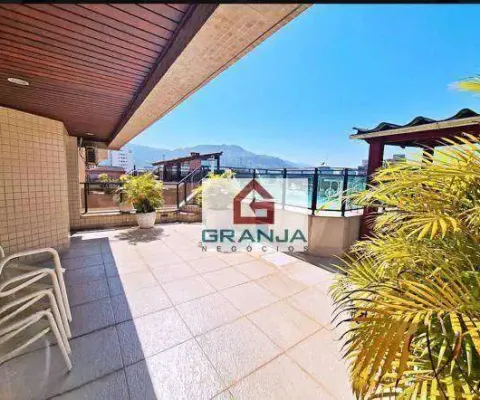 Cobertura com 3 dormitórios à venda, 280 m² por r$ 700.000,00 - guarujá - guarujá/sp