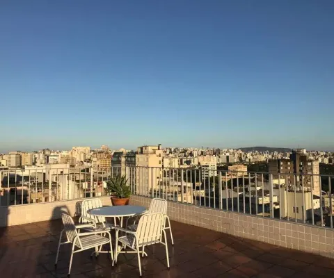 Apto com 01 dormitório , terraço coletivo com linda vista .