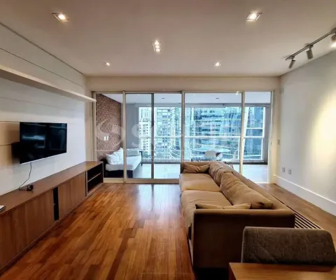 Apartamento para locação no itaim bibi com 90m², 2 dormitórios (2 suítes) e 2 vagas
