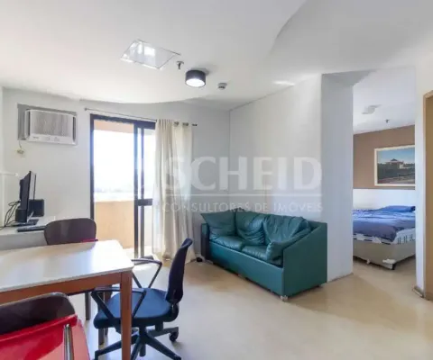 Flat á venda no brooklin com 34m², 1 quarto, 1 vaga.