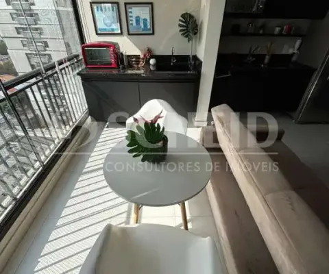 Apartamento mobiliado, campo belo,  1quarto, 1 vaga, cozinha, terraço, sala, área de serviço