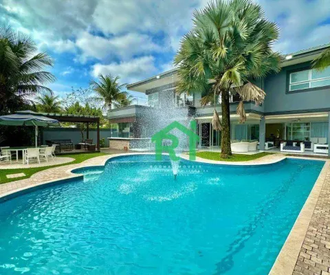 Casa com 6 dormitórios à venda, 900 m² por r$ 8.500.000,00 - acapulco - guarujá/sp