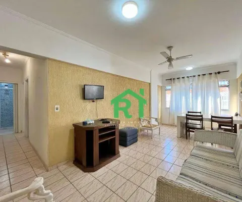 Apartamento com 2 dormitórios, 1 vaga, jardim astúrias, guarujá/sp