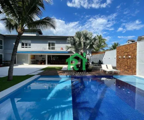Casa com 9 dormitórios à venda, 700 m² por r$ 7.000.000,00 - acapulco - guarujá/sp