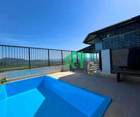 Cobertura com 3 quartos (1 suíte), 2 vagas e lazer - jardim astúrias, guarujá | rocha imóveis guarujá