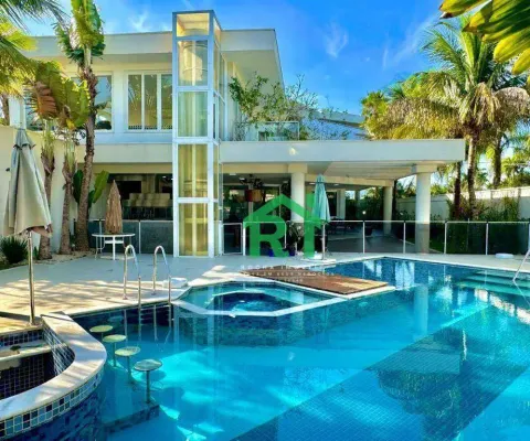 Casa com 6 dormitórios, 690 m² - venda por r$ 5.300.000 ou aluguel por r$ 30.000/ano - acapulco - guarujá/sp