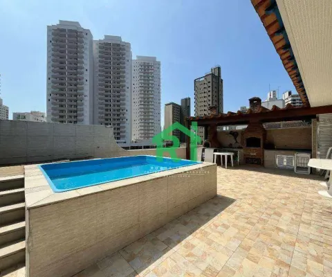 Cobertura com 2 dormitórios à venda, 160 m² por r$ 1.100.000,00 - jardim astúrias - guarujá/sp