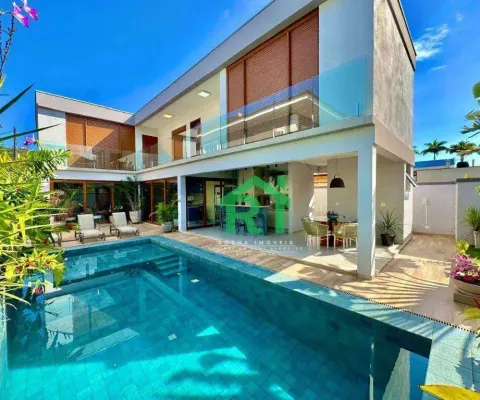 Casa com 5 dormitórios à venda, 275 m² por r$ 2.800.000,00 - balneário praia do pernambuco - guarujá/sp