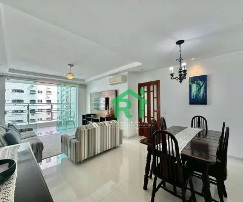 Apartamento reformado, beira mar, 2 dormitórios, 1 vaga, pitangueiras, guarujá/sp.