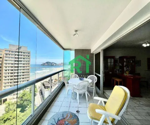 Apartamento com 3 dormitórios, 183 m² - venda por r$ 1.300.000,00 ou aluguel por r$ 8.000,00/mês - pitangueiras - guarujá/sp