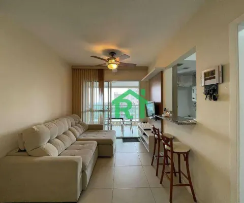 Apartamento com 2 dormitórios para alugar, 85 m² por r$ 6.000,00/mês - pitangueiras - guarujá/sp
