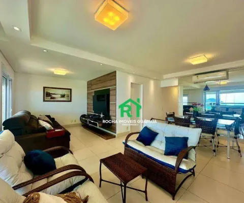 Apartamento com varanda gourmet, 3 dormitórios (3 suítes), 2 vagas, lazer, enseada, guarujá/sp.