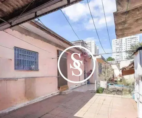 Terreno com casa antiga, com 400 m² de área total, por r$ 1.190.000,00 - paraíso - santo andré/sp