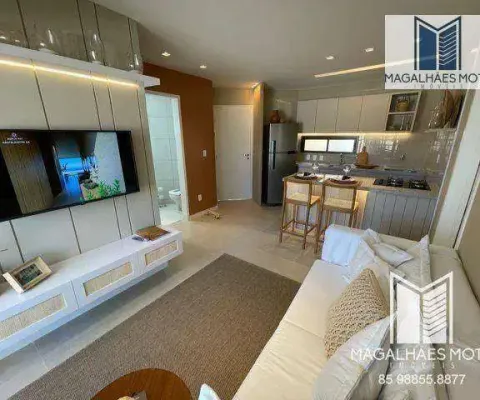Repasse no beach way riviera com 2 dormitórios à venda, 53 m² por r$ 480.000 - curralinhos - aquiraz/ce