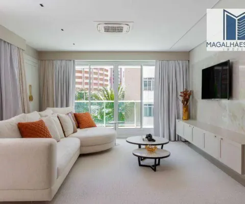 Apartamento splendido com 4 dormitórios à venda, 244 m² por r$ 2.999.000 - meireles - fortaleza/ce