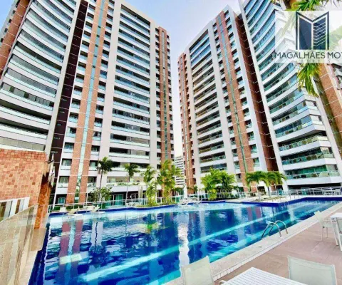 Apartamento bosques das flores com 3 dormitórios à venda, 142 m² por r$ 1.490.000 - engenheiro luciano cavalcante - fortaleza/ce
