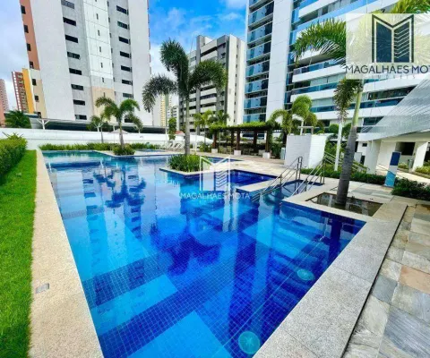 Apartamento  verano com 4 dormitórios à venda, 225 m² por r$ 2.700.000 - meireles - fortaleza/ce
