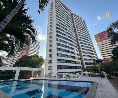 Apartamento com 2 dormitórios à venda, 110 m² por r$ 1.100.000,00 - meireles - fortaleza/ce