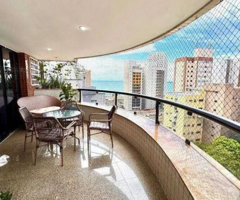 Apartamento com 4 dormitórios à venda, 306 m² por r$ 1.890.000,00 - meireles - fortaleza/ce