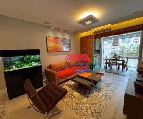 Apartamento com 2 dormitórios à venda, 136 m² por r$ 1.490.000,00 - gonzaga - santos/sp