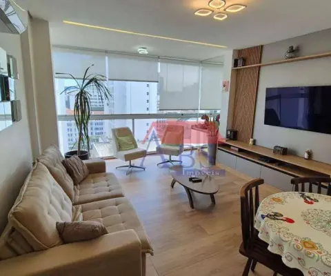Apartamento com 2 dormitórios à venda, 85 m² por r$ 790.000,00 - gonzaga - santos/sp
